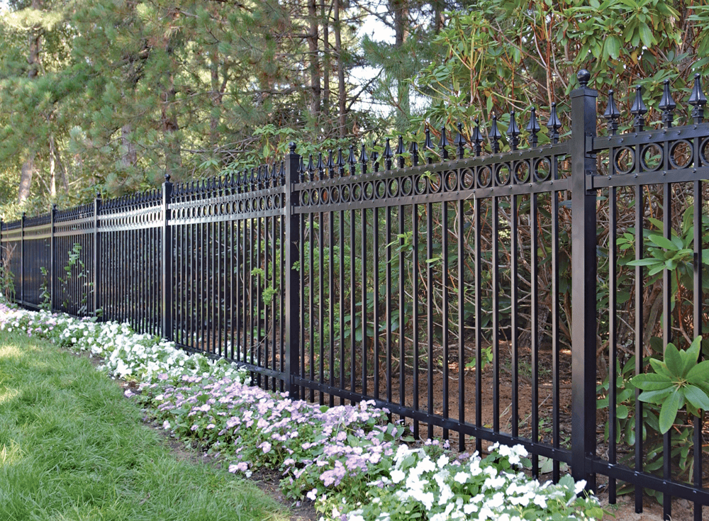 Aluminum fence installation